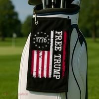 Free Trump Destressed 1776 Betsy Ross USA Flag Golf Towel thumb 2