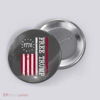 Free Trump Destressed 1776 Betsy Ross USA Flag Button thumb 0