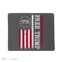 Free Trump Destressed 1776 Betsy Ross USA Flag Mousepad thumb 0