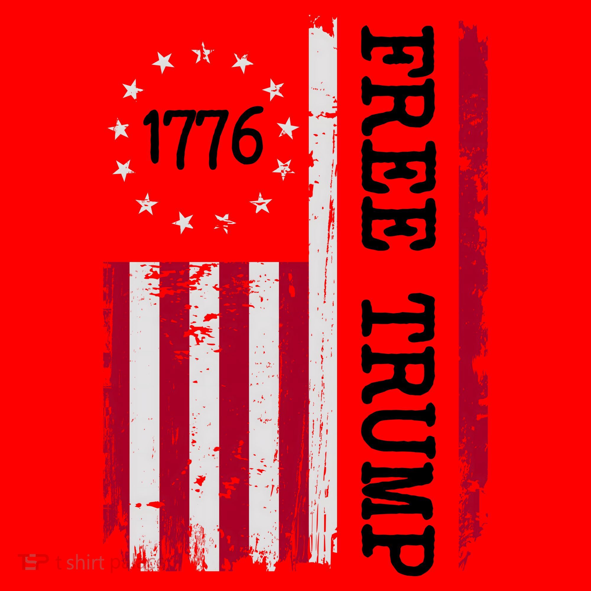 Free Trump Destressed 1776 Betsy Ross USA Flag Santa Hat