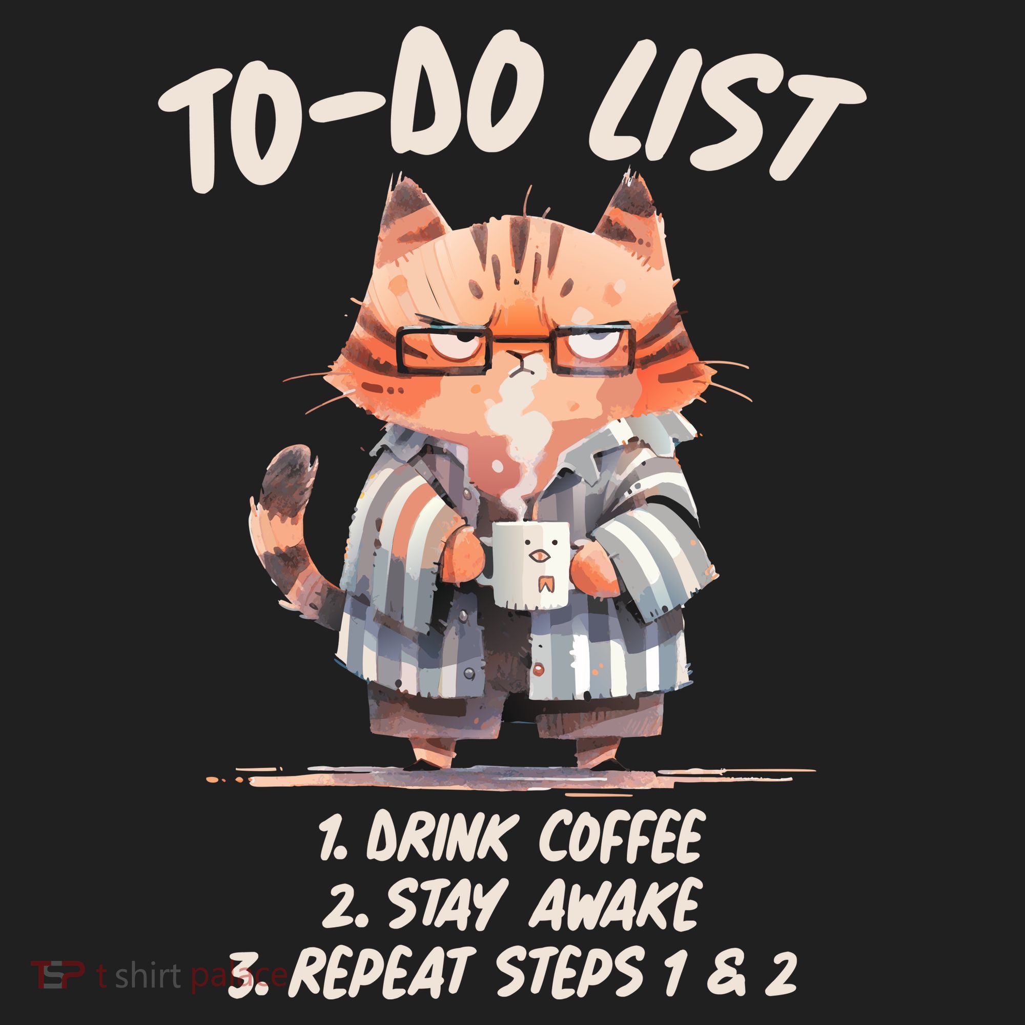 Funny To Do List Grumpy Coffee Cat Women's Sweatshirt