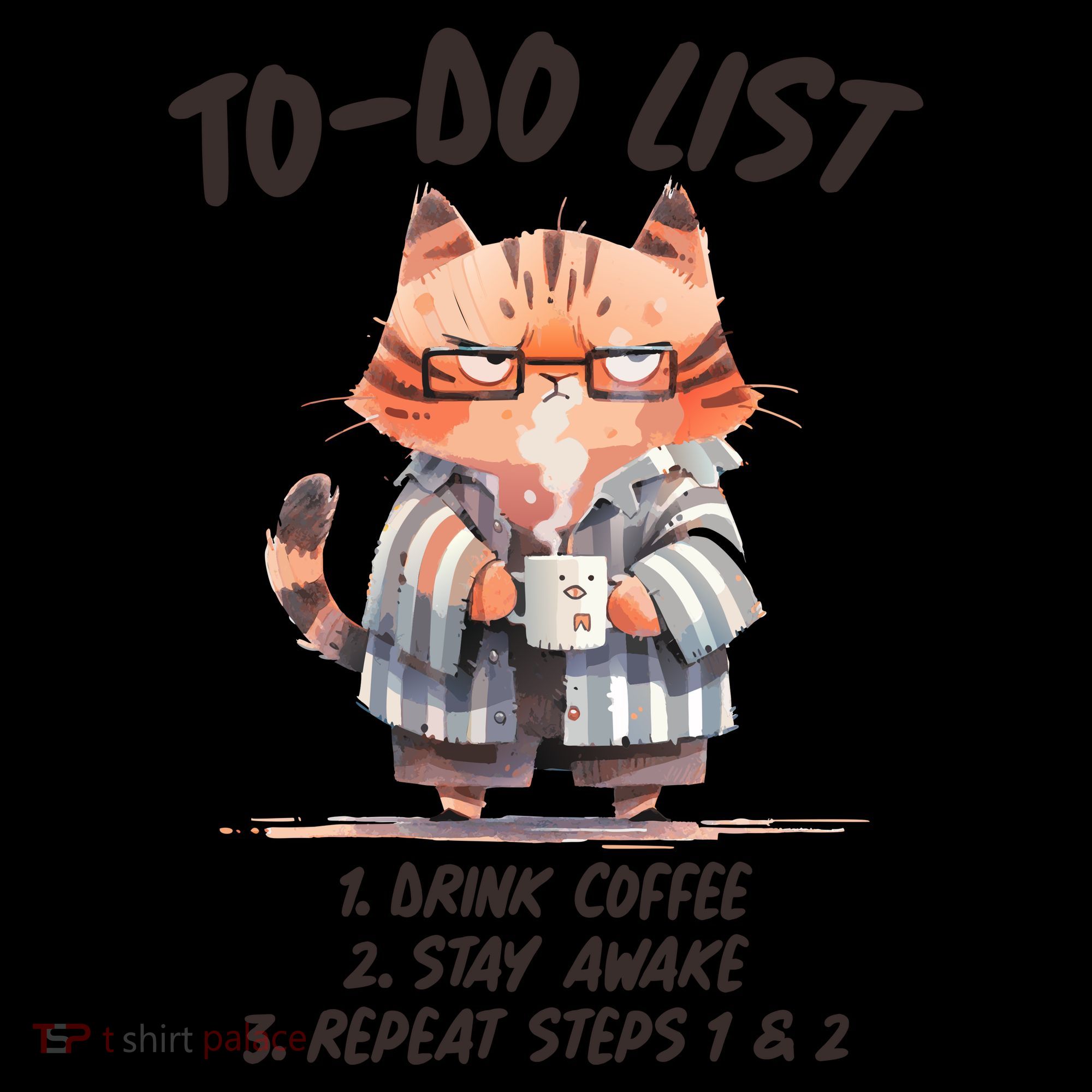 Funny To Do List Grumpy Coffee Cat Coffee Mug