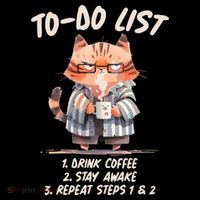 Funny To Do List Grumpy Coffee Cat Toddler Hoodie thumb 2