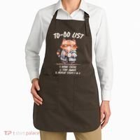 Funny To Do List Grumpy Coffee Cat Apron thumb 2