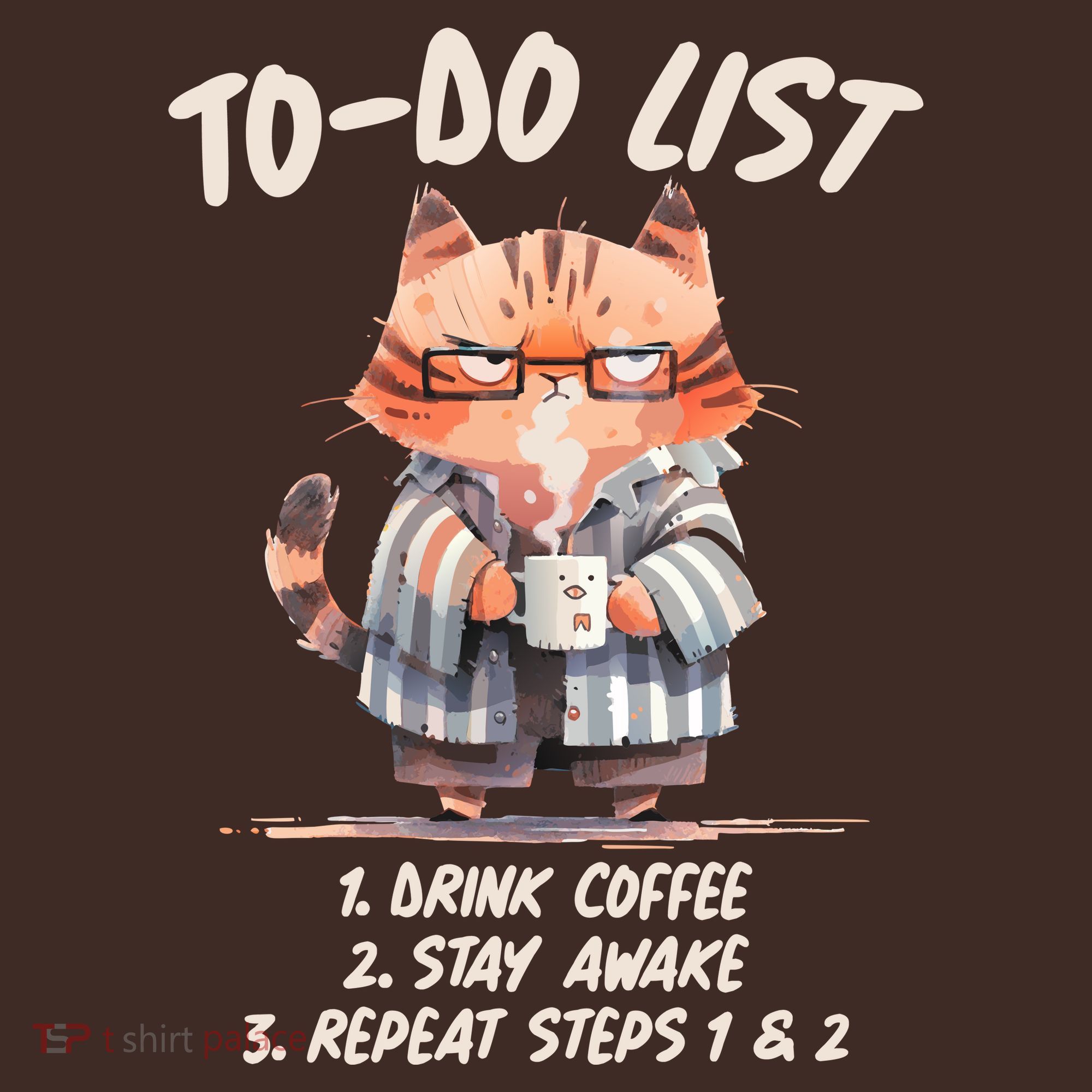 Funny To Do List Grumpy Coffee Cat Kids Hoodie