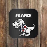 France Trex Dino French Flag Soccer Fan Coaster thumb 0