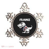 France Trex Dino French Flag Soccer Fan Ornament thumb 0