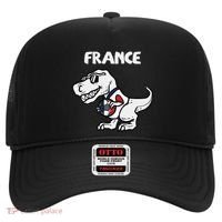 France Trex Dino French Flag Soccer Fan Hat thumb 0