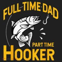 Full Time Dad Part Time Hooker Funny Fathers Day Fishing Beanie thumb 2