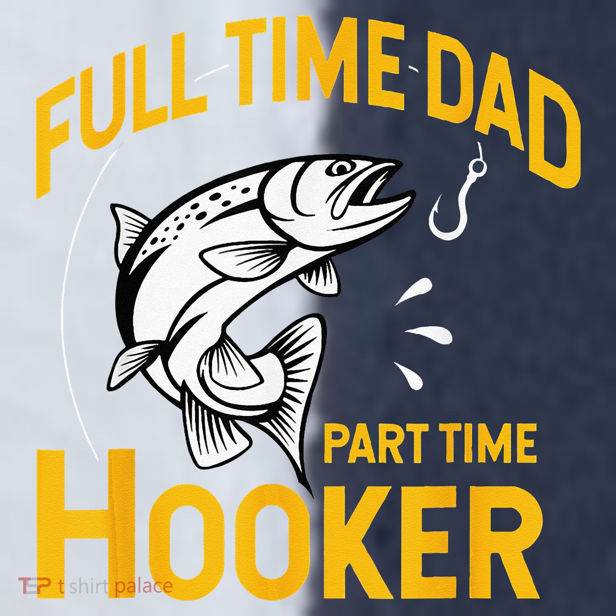 Full Time Dad Part Time Hooker Funny Fathers Day Fishing Sport-Tek Competitor United Soccer Jersey