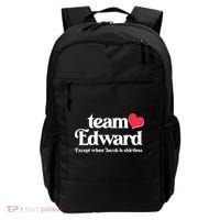 Funny Team Edward Except When Jacob Backpack thumb 0