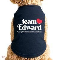 Funny Team Edward Except When Jacob Doggie Tank thumb 0