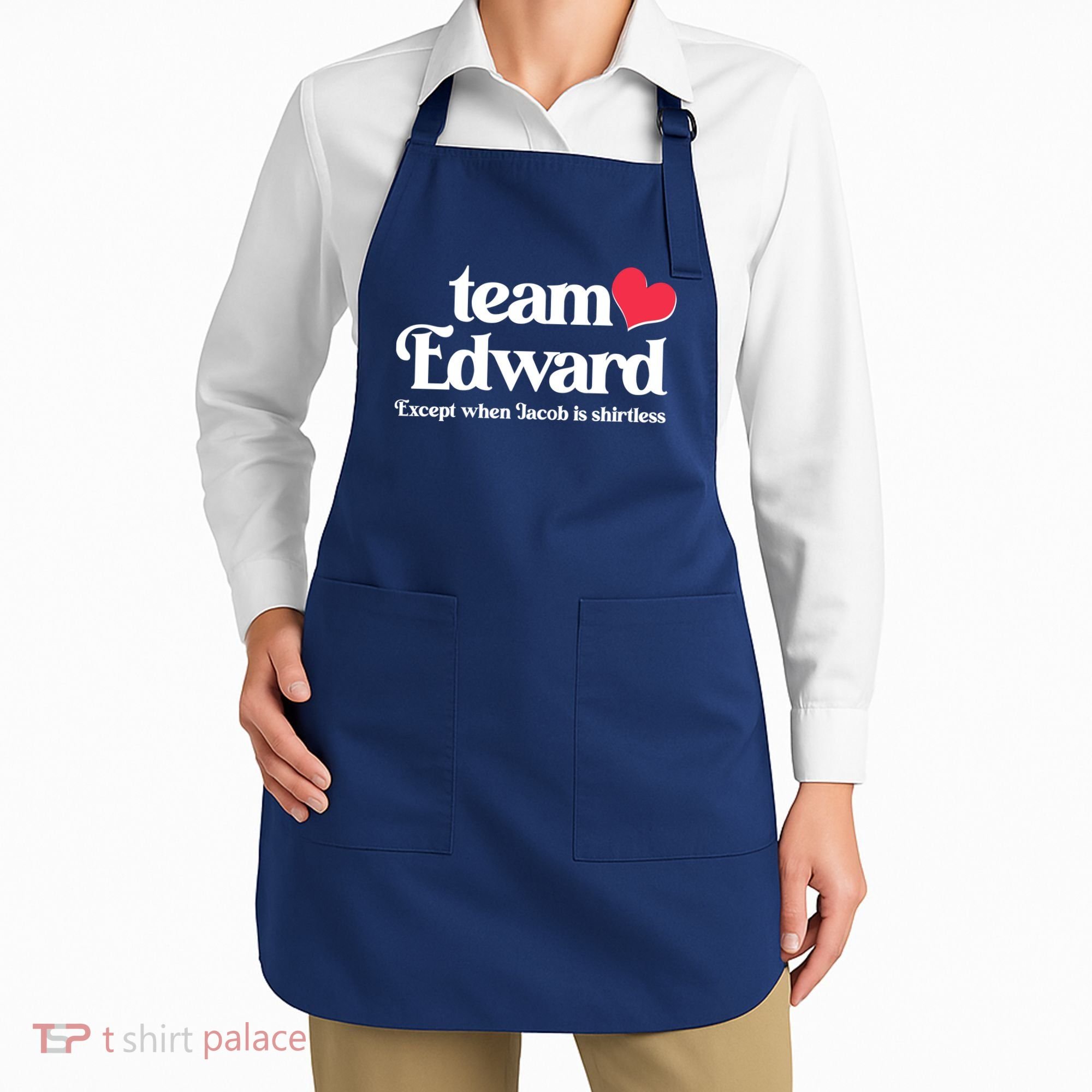 Funny Team Edward Except When Jacob Apron