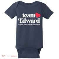 Funny Team Edward Except When Jacob Baby Bodysuit thumb 0