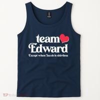 Funny Team Edward Except When Jacob Tank Top thumb 2