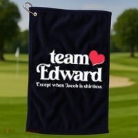Funny Team Edward Except When Jacob Golf Towel thumb 1