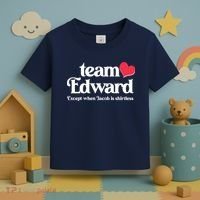 Funny Team Edward Except When Jacob Toddler T-Shirt thumb 3