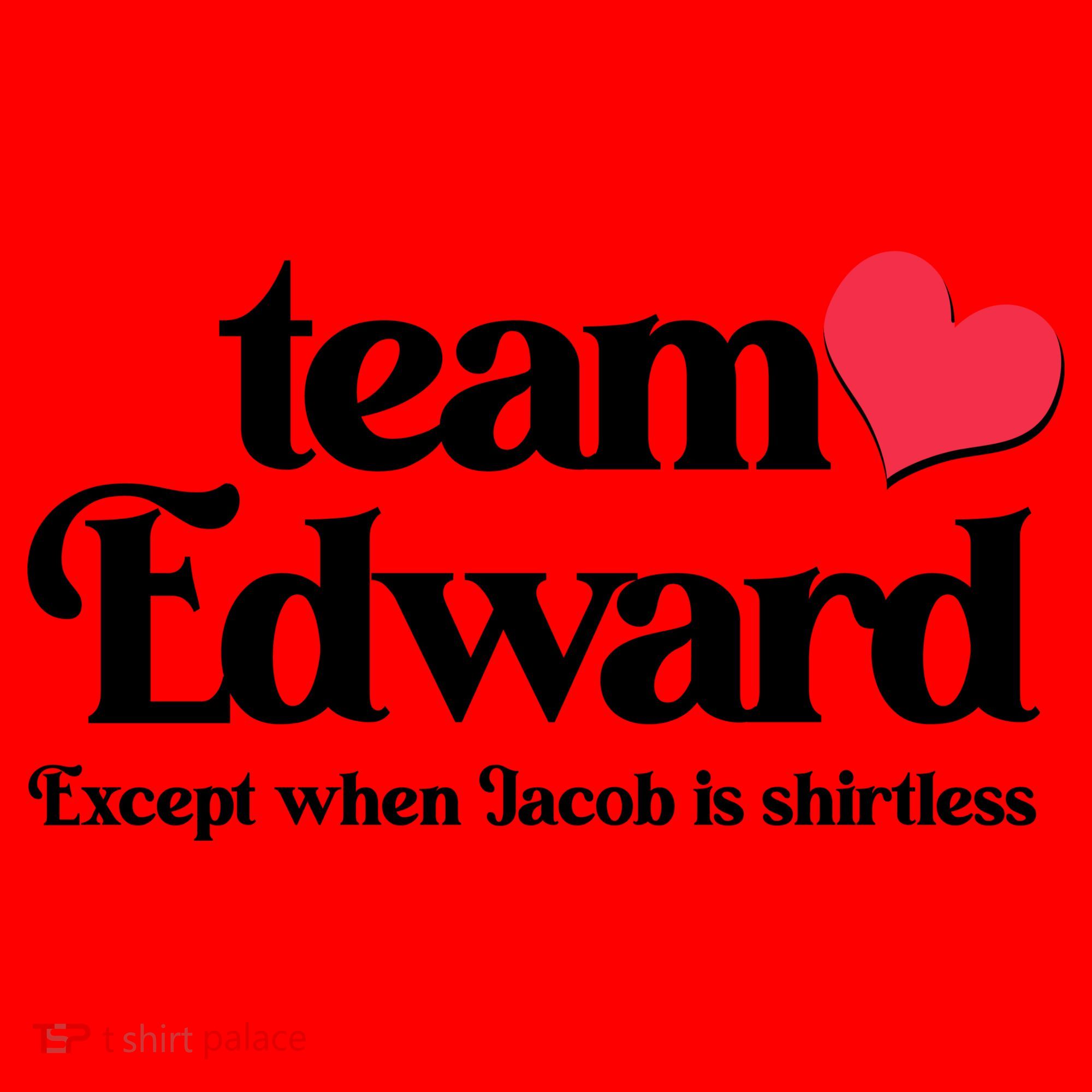 Funny Team Edward Except When Jacob Santa Hat