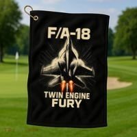 F/A-18 Twin Engine Fury Golf Towel thumb 1