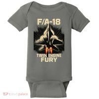 F/A-18 Twin Engine Fury Baby Bodysuit thumb 0