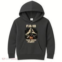 F/A-18 Twin Engine Fury Kids Hoodie thumb 0