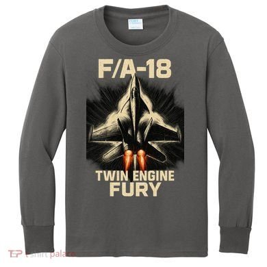 F/A-18 Twin Engine Fury Kids Long Sleeve Shirt