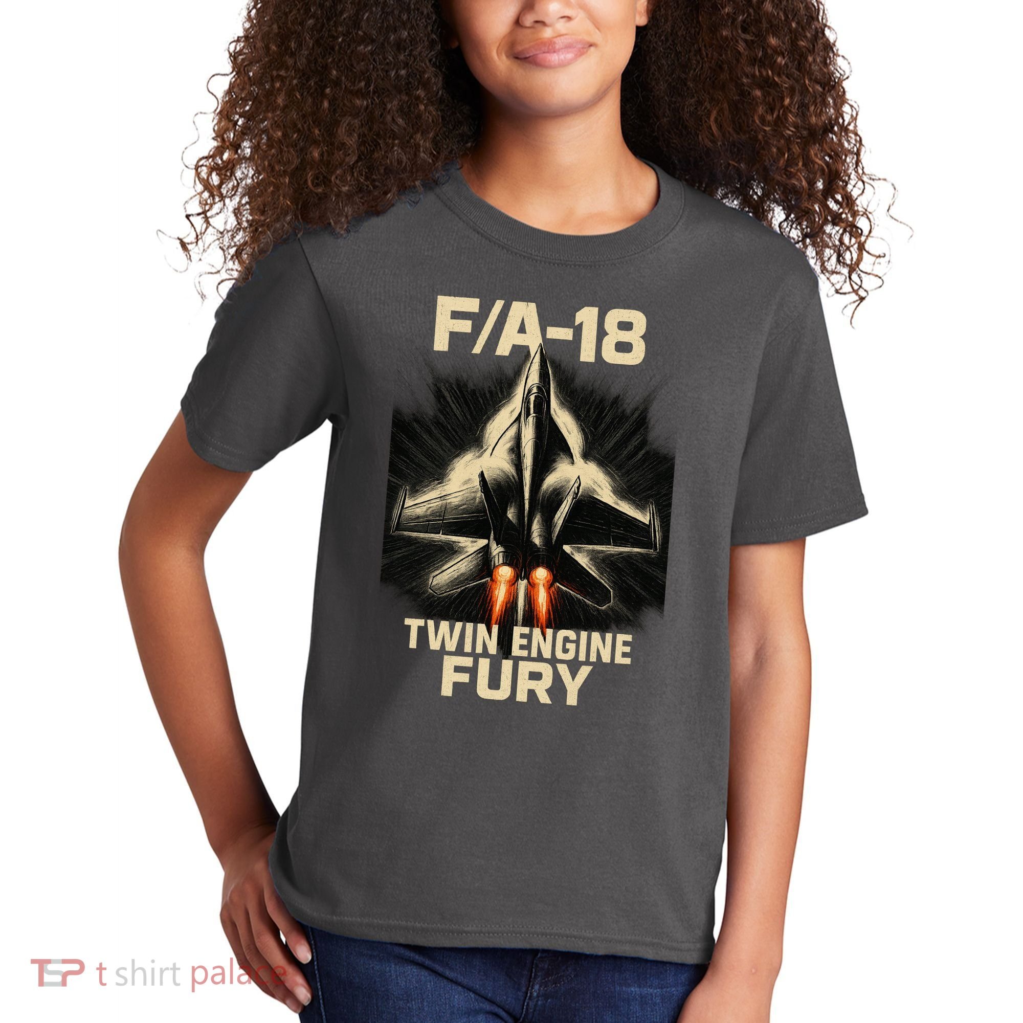 F/A-18 Twin Engine Fury Kids T-Shirt