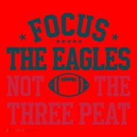 Focus The Eagle Not The Three Peat Football Team Lover Philadelphia Santa Hat thumb 1