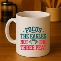Focus The Eagle Not The Three Peat Football Team Lover Philadelphia Coffee Mug thumb 4