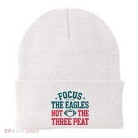 Focus The Eagle Not The Three Peat Football Team Lover Philadelphia Beanie thumb 0