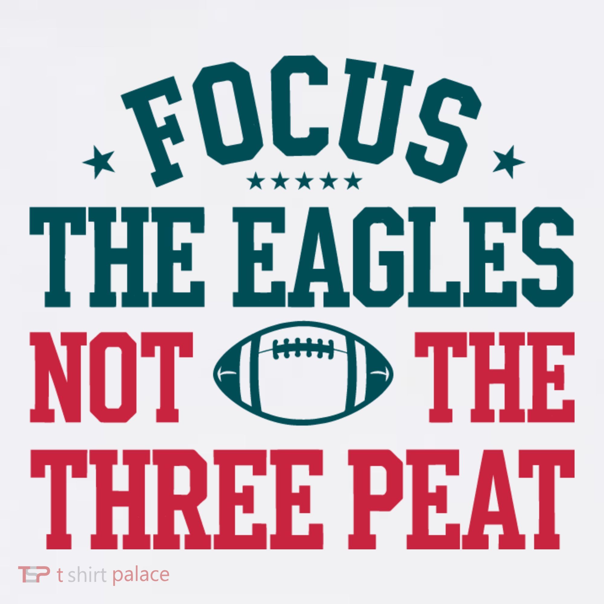 Focus The Eagle Not The Three Peat Football Team Lover Philadelphia Women's Hoodie