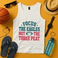 Focus The Eagle Not The Three Peat Football Team Lover Philadelphia Tank Top thumb 4