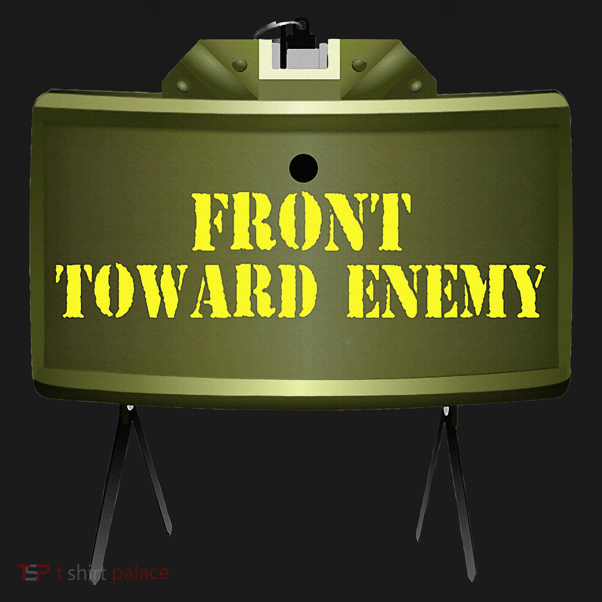Front Toward Enemy Military Claymore Mine Front Toward Enemy USA-Made Doggie Bandana