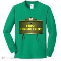 Front Toward Enemy Military Claymore Mine Front Toward Enemy Kids Long Sleeve Shirt thumb 0