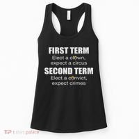 First Term Elect A Clown Expect A Circus Second Term Elect Women's Tank Top thumb 0