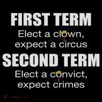 First Term Elect A Clown Expect A Circus Second Term Elect Women's T-Shirt thumb 6
