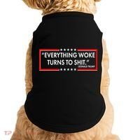 Funny Trump Everything Woke Turns To Shit Doggie Tank thumb 0