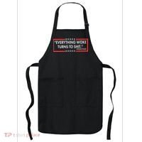 Funny Trump Everything Woke Turns To Shit Apron thumb 0