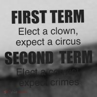 First Term Elect A Clown Expect A Circus Second Term Elect A Convict Expect Cri Hat thumb 2