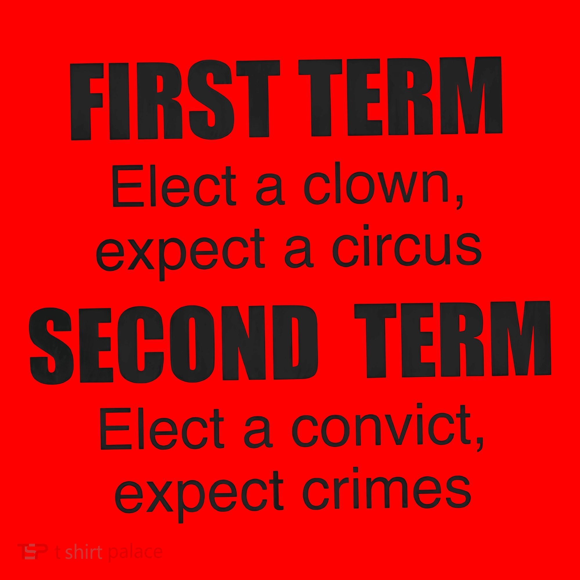 First Term Elect A Clown Expect A Circus Second Term Elect A Convict Expect Cri Santa Hat