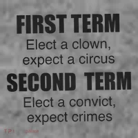 First Term Elect A Clown Expect A Circus Second Term Elect A Convict Expect Cri Toddler Hoodie thumb 2