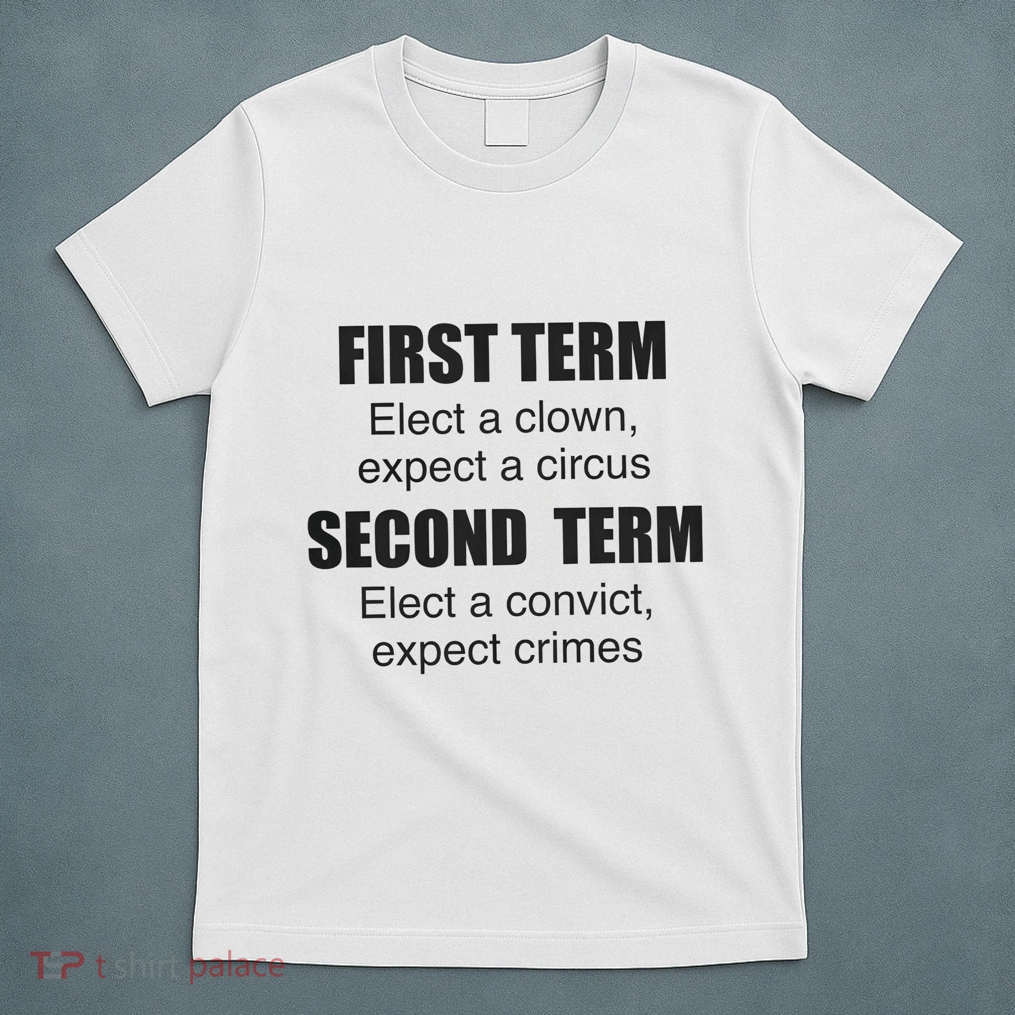 First Term Elect A Clown Expect A Circus Second Term Elect A Convict Expect Cri T-Shirt