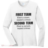First Term Elect A Clown Expect A Circus Second Term Elect A Convict Expect Cri Women's Long Sleeve Shirt thumb 0