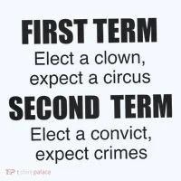 First Term Elect A Clown Expect A Circus Second Term Elect A Convict Expect Cri Women's T-Shirt thumb 6