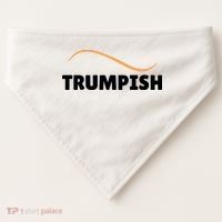 Funny TRUMPISH USA-Made Doggie Bandana thumb 0