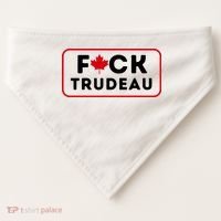 F*Ck Trudeau USA-Made Doggie Bandana thumb 0