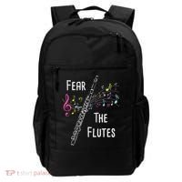 Fear The Flutes Flute Player Flutist Marching Band Music Backpack thumb 0