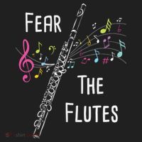 Fear The Flutes Flute Player Flutist Marching Band Music Beanie thumb 2
