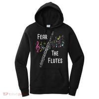 Fear The Flutes Flute Player Flutist Marching Band Music Women's Hoodie thumb 0