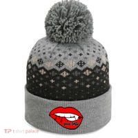 Fang Tastic Funny Vampire Lips The Baniff Cuffed Pom Beanie thumb 0
